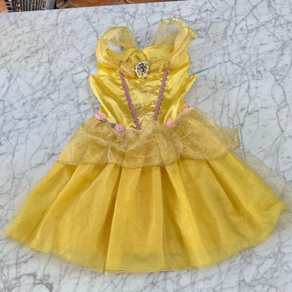 Beauty and the Beast Belle Princess Dress Costume Sz 4-6 Y